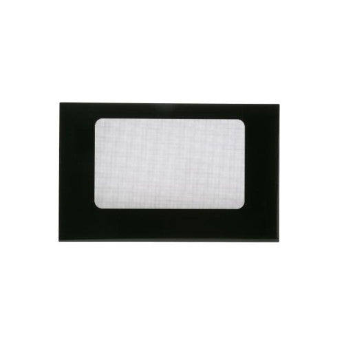 GE Part# WB57K0004 Door Glass Assembly (Black) - Genuine OEM