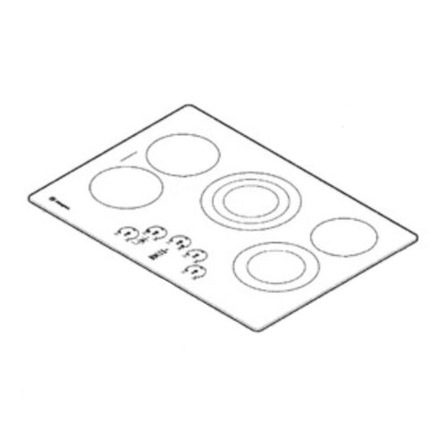 GE Part# WB62X36688 Maintop Glass and Frame Assembly - Genuine OEM