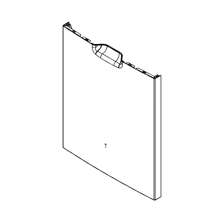 GE Part# WD27X24849 White Outer Service Door Assembly - Genuine OEM