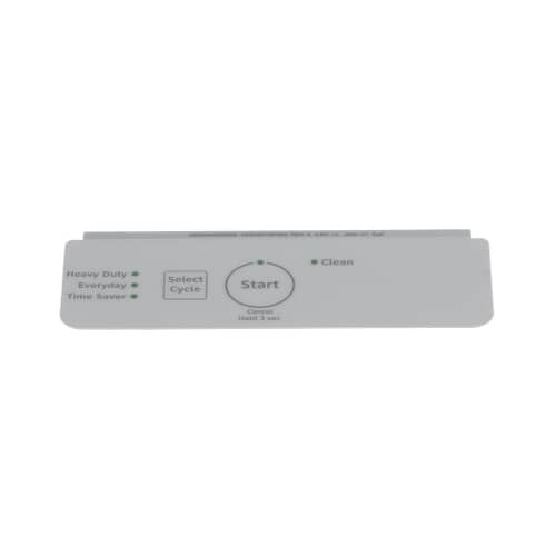 GE Part# WD34X27924 Control Panel Overlay (White) - Genuine OEM
