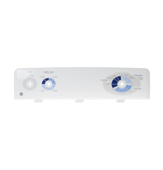 GE Dryer Control Panel Assembly (White DJXR433EG6WW