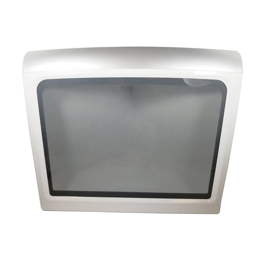 GE Washing Machine Glass Lid and Frame Assembly (Chrome, White, XL) GTW725BSN0WS