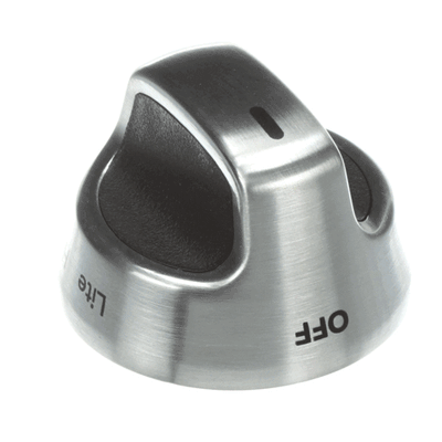 KitchenAid Range - Oven/Stove Burner Control Knob (Stainless, Black) KGSS907SBL01