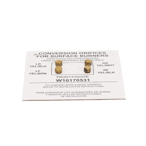 Whirlpool Liquid Propane Orifice Conversion Kit WPW10170531