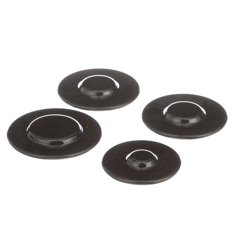 Whirlpool Burner Cap Set (Black) WPW10170554