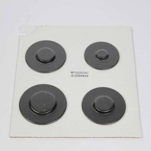 Whirlpool Burner Cap Kit (Black) WPW10225167