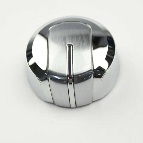 Whirlpool Part# WPW10338554 Main Control Knob - Stainless (OEM)