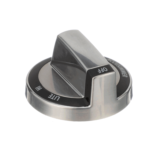 Whirlpool GGG388LXS00 Chrome Plated Control Knob - Left Genuine OEM