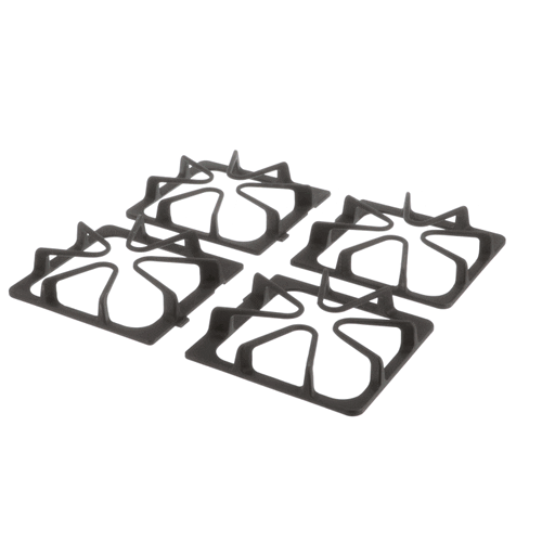 Whirlpool Burner Grate Kit (Matte Black, Set of 4) WPW10447925