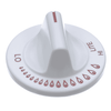 Magic Chef Cooktop Control Knob (White, Red) 8261RW