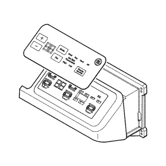 GE Part# WP76X20864 UI Housing Assembly - Genuine OEM
