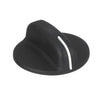 Whirlpool Part# WP3196231 Burner Knob (Black) (OEM)