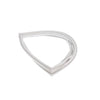 Whirlpool Refrigerator Door Gasket (Freezer, White) WPW10443321