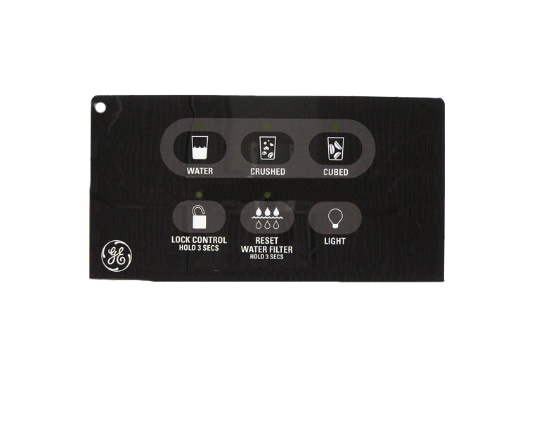 GE Part# WR55X10517 IDispenser Interface/Touchpad/Keypad (OEM) Black