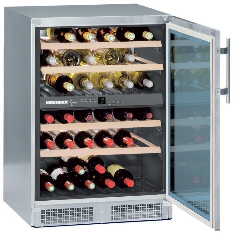 Liebherr WS4000 24 Inch Freestanding Dual Zone Wine Cooler with 40 Bottle Capacity