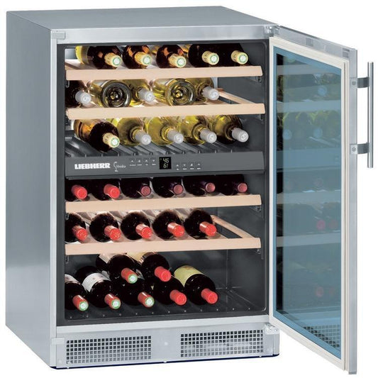 Liebherr WS4000 24 Inch Freestanding Dual Zone Wine Cooler with 40 Bottle Capacity