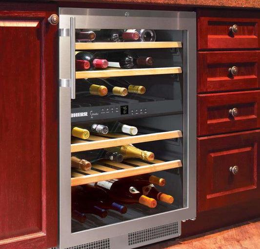 Liebherr WU4000 24 Inch Built-In Dual Zone Wine Cooler with 40 Bottle Capacity