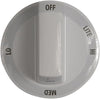 Whirlpool Part# W10177197 Control Knob (OEM) White