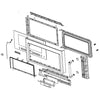 Whirlpool Part# W11205123 Microwave Door (OEM)