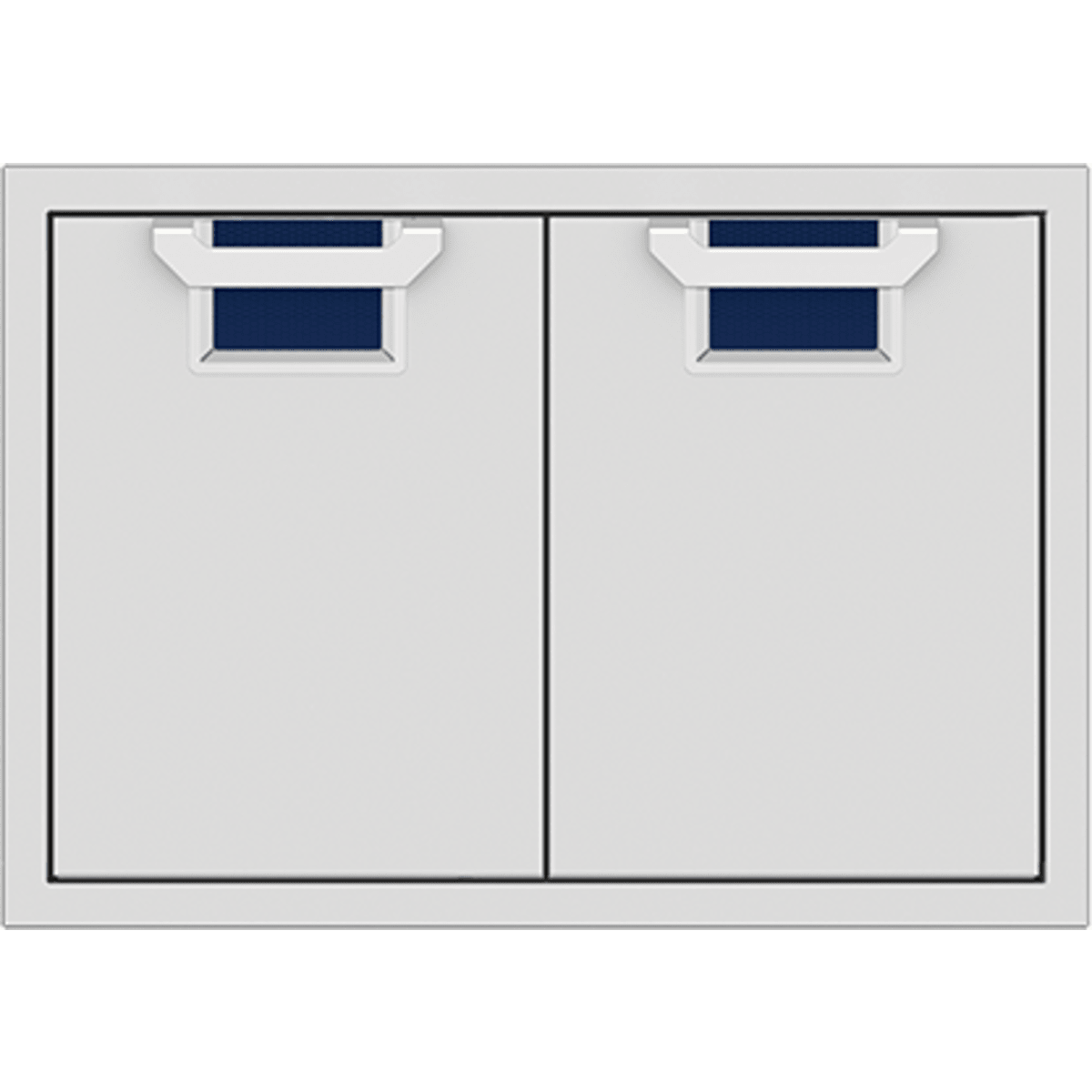 Hestan AEAD30DB 30 Inch Double Access Doors with Commercial-Grade Handles, Heavy-Duty Storage Enclosure - Dark Blue
