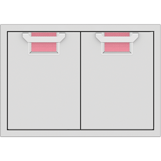 Hestan AEAD30PK 30 Inch Double Access Doors with Commercial-Grade Handles, Heavy-Duty Storage Enclosure - Pink