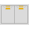 Hestan AEAD30YW 30 Inch Double Access Doors with Commercial-Grade Handles, Heavy-Duty Storage Enclosure - Yellow