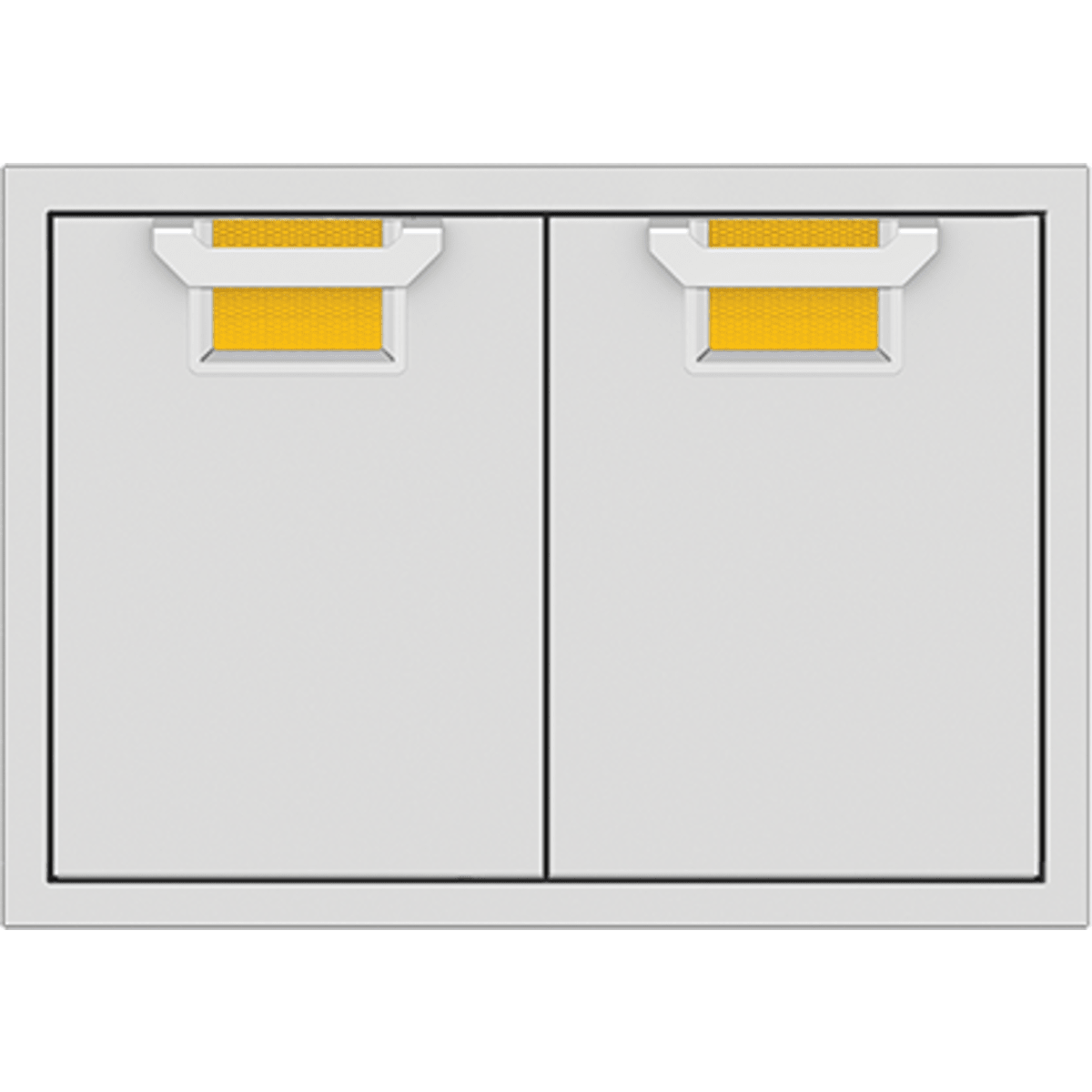 Hestan AEAD30YW 30 Inch Double Access Doors with Commercial-Grade Handles, Heavy-Duty Storage Enclosure - Yellow