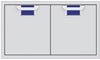 Hestan AEAD36BU 36 Inch Double Access Doors with Commercial-Grade Handles - Blue