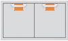 Hestan AEAD36OR 36 Inch Double Access Doors with Commercial-Grade Handles - Orange