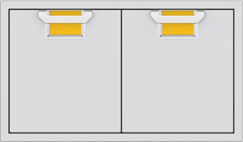 Hestan AEAD36YW 36 Inch Double Access Doors with Commercial-Grade Handles - Yellow