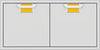 Hestan AEAD42YW 42 Inch Double Access Doors with Adjustable Door Alignment - Yellow