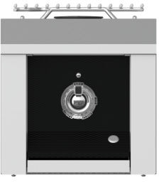 Hestan AEB121NGBK 12 Inch Built-In Single Side Burner with 20,000 BTU - Black