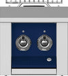 Hestan AEB122LPDB 12 Inch Built-In Double Side Burner with Stainless Steel Cover and LED-Illuminated Control Panel - Dark Blue