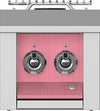 Hestan AEB122LPPK 12 Inch Built-In Double Side Burner with Stainless Steel Cover and LED-Illuminated Control Panel - Pink