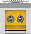 Hestan AEB122NGYW 12 Inch Built-In Double Side Burner with LED-Illuminated Control Panel - Yellow