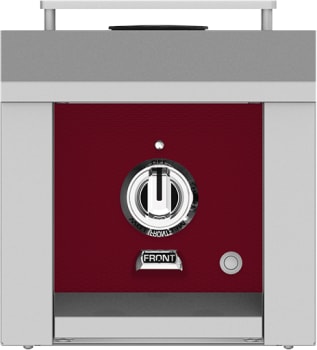 Hestan AGB121LPBG 12 Inch Side Burner with 20,000 BTU for Hestan Built-In Grills - Burgundy