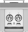 Hestan AGB122LPWH 12 Inch Side Burner with 20,000 BTU for Hestan Built-In Grills - White