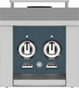 Hestan AGB122LPGG 12 Inch Side Burner with 20,000 BTU for Hestan Built-In Grills - Dark Gray