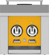 Hestan AGB122LPYW 12 Inch Side Burner with 20,000 BTU for Hestan Built-In Grills - Yellow