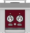 Hestan AGB122LPBG 12 Inch Side Burner with 20,000 BTU for Hestan Built-In Grills - Burgundy