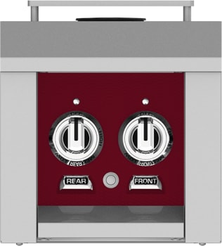 Hestan AGB122LPBG 12 Inch Side Burner with 20,000 BTU for Hestan Built-In Grills - Burgundy