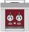 Hestan AGB122NGBG 12 Inch Side Burner with 20,000 BTU for Hestan Built-In Grills - Burgundy