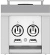 Hestan AGB122NGWH 12 Inch Side Burner with 20,000 BTU for Hestan Built-In Grills - White