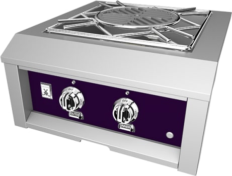 Hestan AGPB24NGPP 24 Inch Power Burner with Removable Drip Tray - Purple
