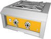 Hestan AGPB24NGYW 24 Inch Power Burner with Removable Drip Tray - Yellow