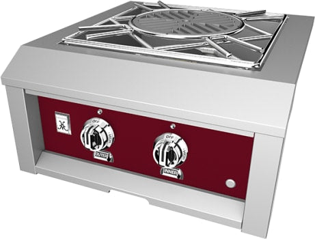 Hestan AGPB24LPBG 24 Inch Power Burner with Removable Drip Tray - Burgundy