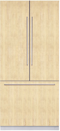 Bosch B36IT71NNP/11 36 Inch Built-In Fully Flush French Door Refrigerator With 3 Frameless Glass Shelves