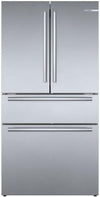 Bosch B36CL80SNS/07 800 Series 36 Inch French Door Bottom-Freezer Refrigerator in Brushed Stainless Steel