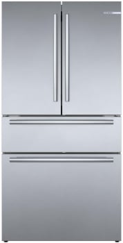 Bosch B36CL80SNS/07 800 Series 36 Inch French Door Bottom-Freezer Refrigerator in Brushed Stainless Steel