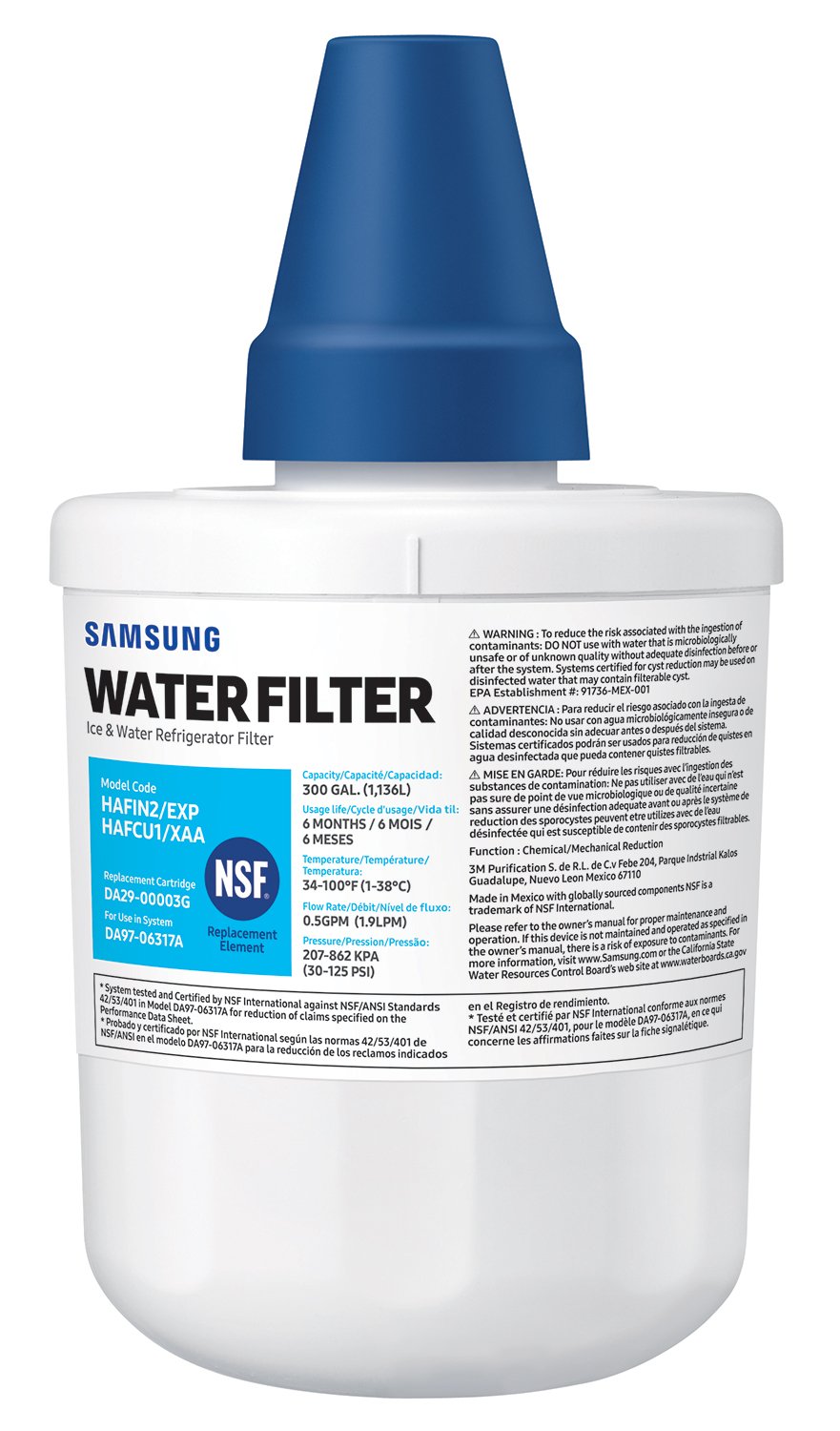 Samsung Refrigerator Water Filter – HAF-CU1/XAA